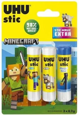 colle baton uhu 8g blister lot de 3