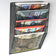 Corbeille courrier verticale et murale 5 compartiments - mesh noir