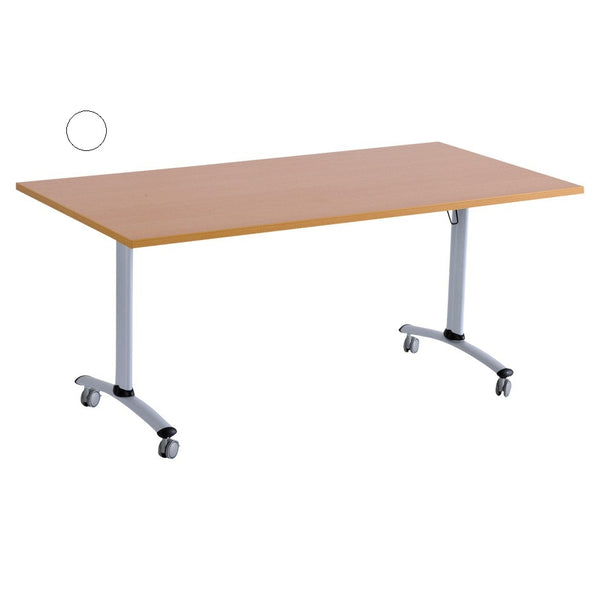 Table Rabattable 160X80 Bl.Pied Aluminium