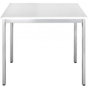 Table Rectangle 120X60 Bl.Pied Aluminium
