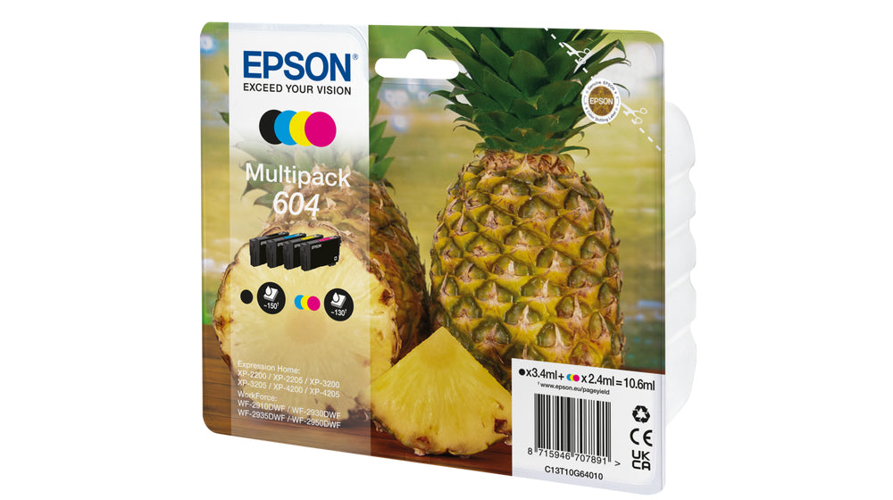 Pack cartouches d'encre ananas - rendement standard