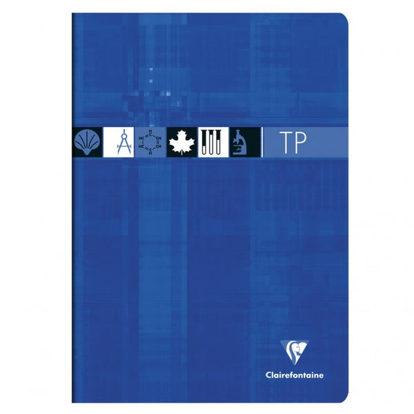 Cahier Travaux Pratiques piqué A4 80 pages grands carreaux + uni - Assortis