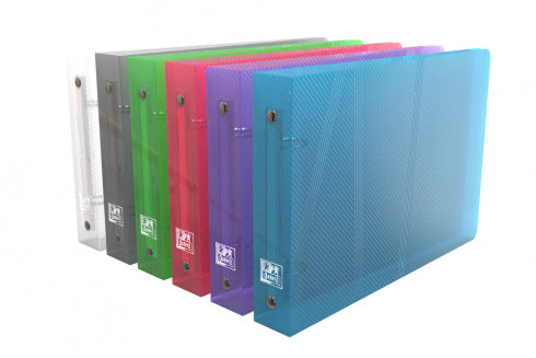 Classeur pour fiches A5 dos 30mm 2 anneaux assorti