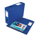 Boite Classement Memphis dos de 80mm a plat bleu