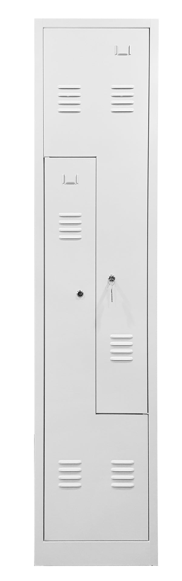 Vestiaire monobloc gain de place 1 colonne 2 cases -L800xP450xH1850mm