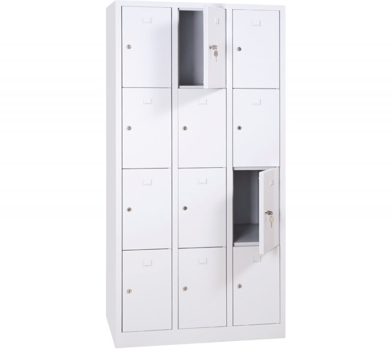 Vestiaire monobloc 3 Colonnes 12 Cases