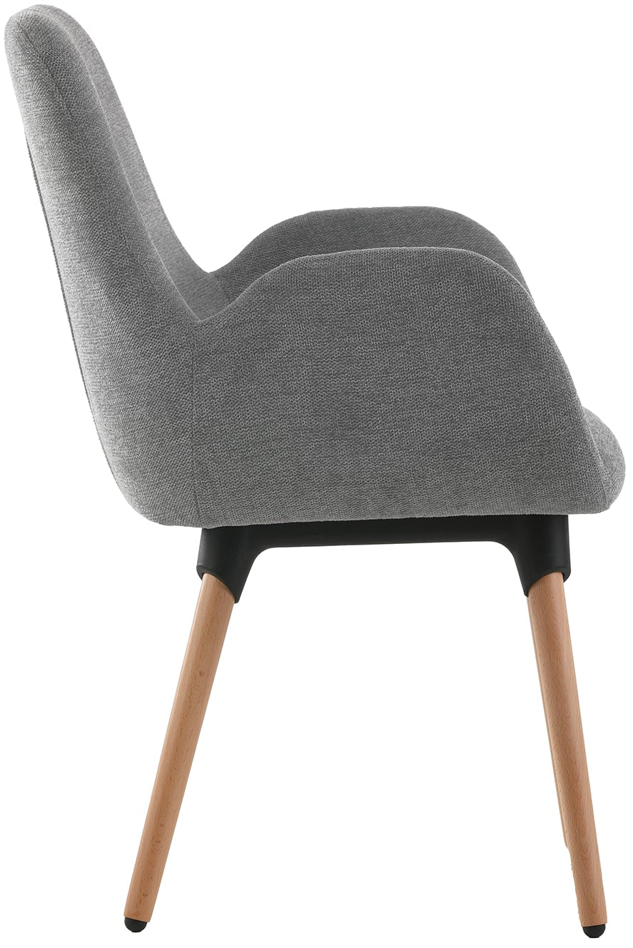 Fauteuil Shineo avec Pieds Bois -tissu noir