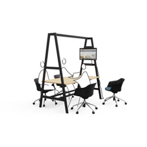 Table mobile 180x90 chene pt.noir
