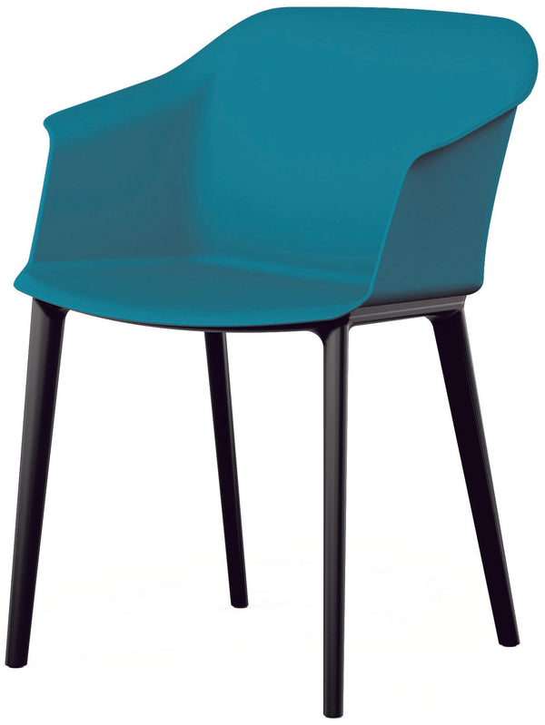 Fauteuil accueil Scott -turquoise