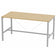 Table de réunion 200x100 version haute-chene clair/gris alu