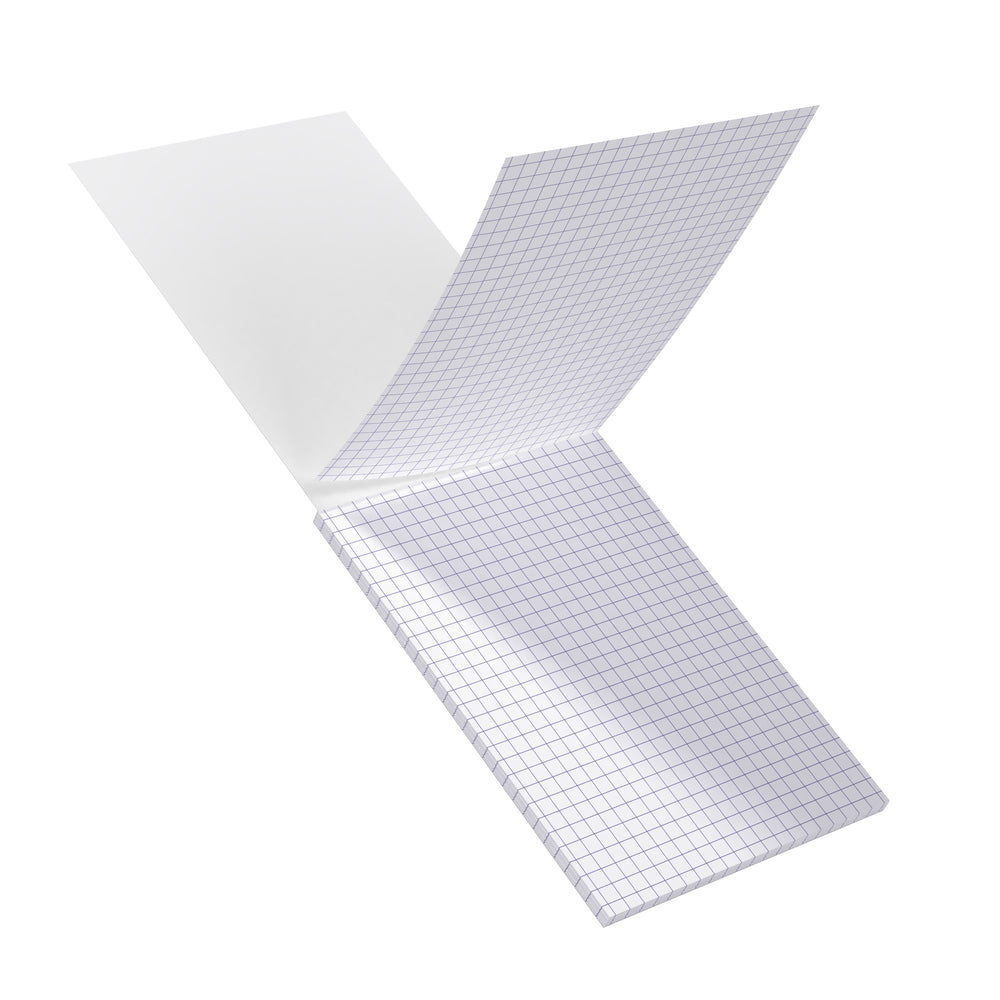 Fiches bristol A6 blanc 5x5 -bloc de 30