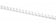Baguette de reliure 14mm- blanc- boite de 100