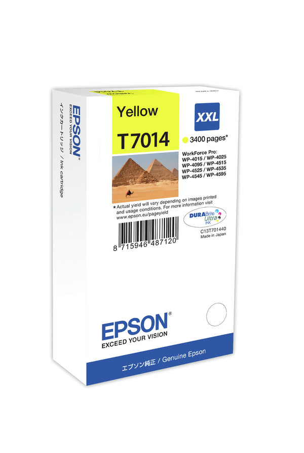 Cartouche d'encre Epson t70144 xxl jaune - haute capacité
