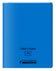 Cahier polypropylène avec rabat 48 pages seyes -24x32 bleu