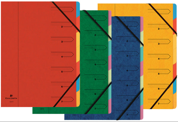 Trieur agrafe 7 compartiments assorti