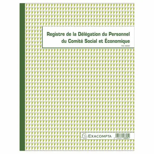 Registre Délégation du Personnel CSE 6625E