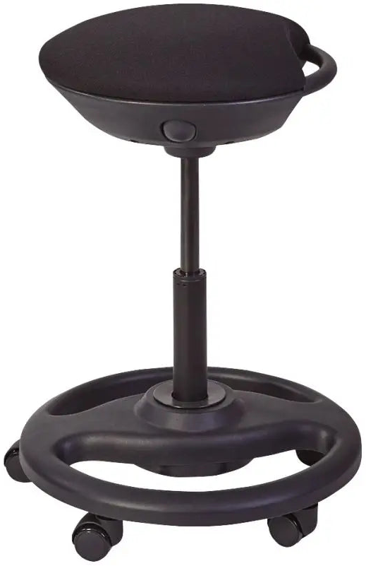 Tabouret ergonomique à roulettes -noir