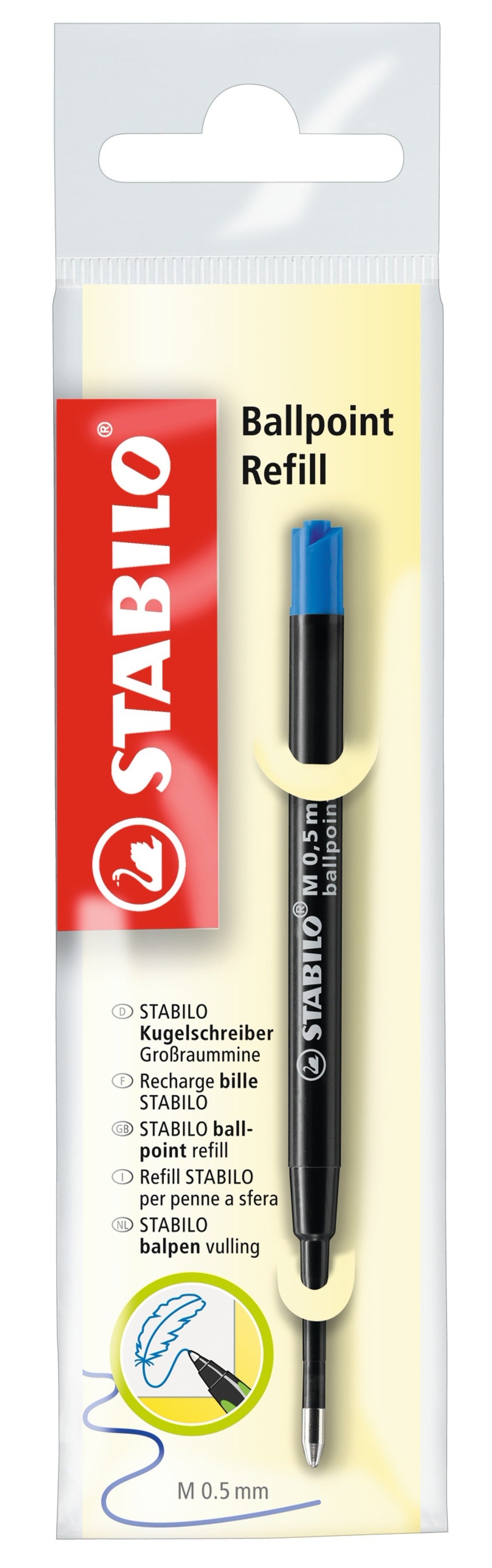 Recharge bille stabilo smart/com4ball bleu
