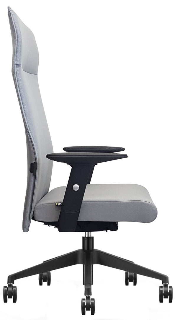 Fauteuil dir.45x tissu gris