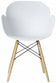 CHAISE DESIGN COQUE PP BLANC