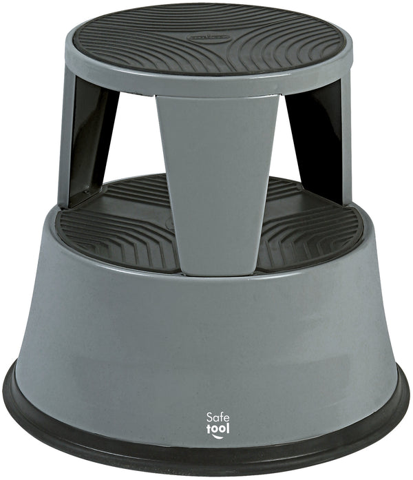 Marchepied roulant metal gris-150kg