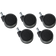 Roulettes siéges de bureau 11mm diametre 65mm-lot de 5