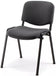 Chaise visiteur 4 pieds tissu gris anthracite