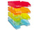 Set de 4 corbeilles courrier A4 transparent - Couleurs assorties
