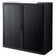 Armoire Basse à rideau easyoff h104 noir / noir