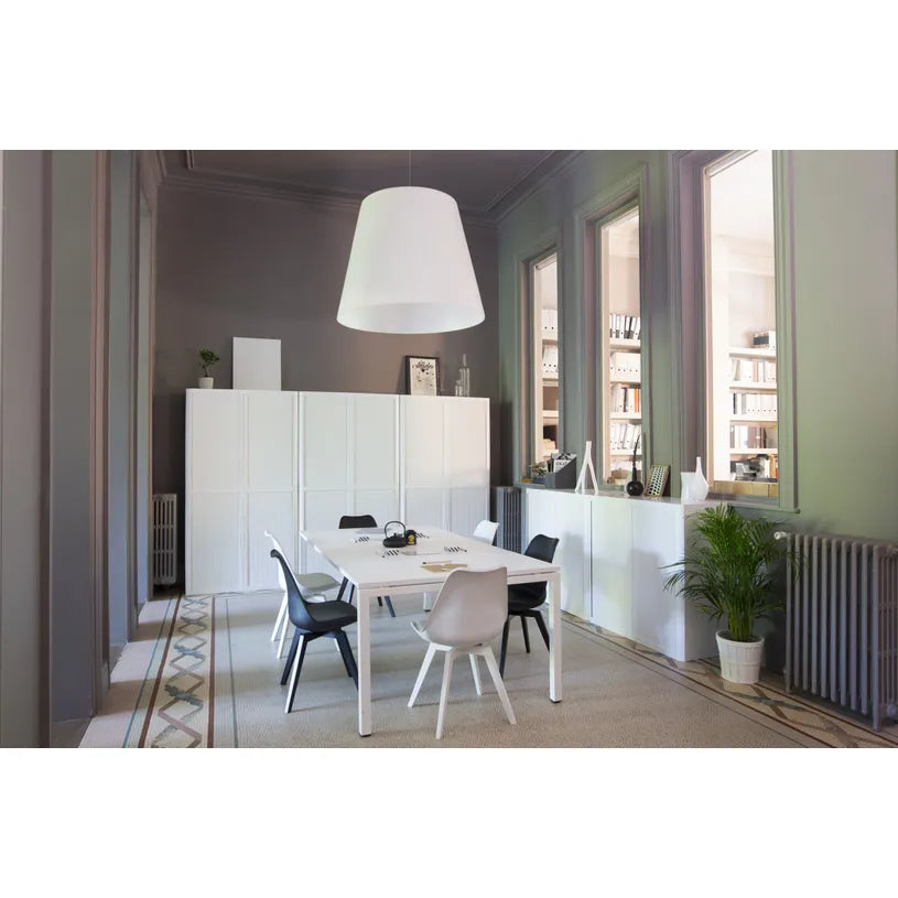 Armoire Haute à rideau easyoff h204 blanc / blanc