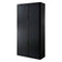 Armoire Haute à rideau easyoff h204 noir / noir