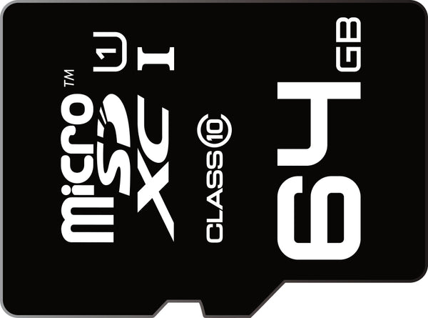 Carte microsdxc 64gb - haute vitesse classe 10