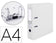 Classeur liderpapel a4 dos 75 mm blanc