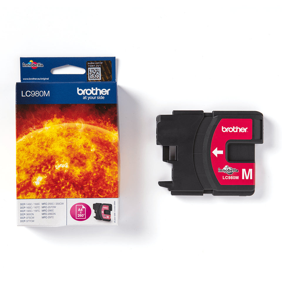 Cartouche d'encre Brother magenta LC980m - impression de qualité