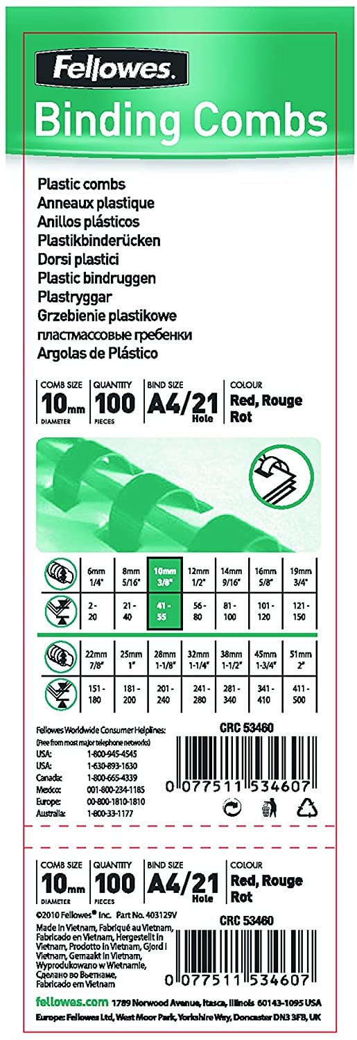 RELIURE PLAST D/10MM BLANC