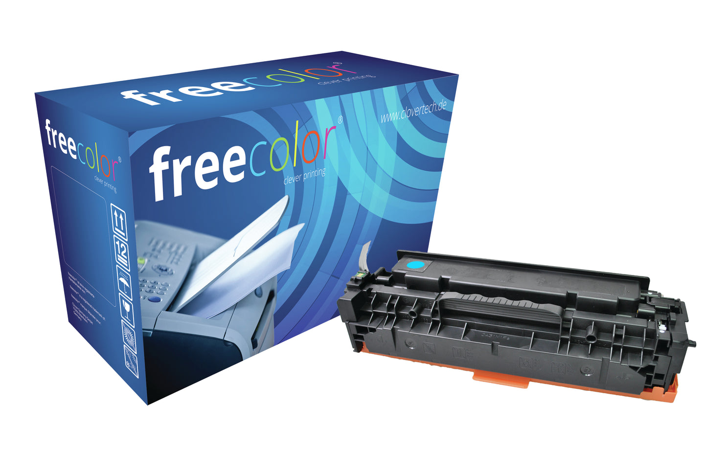 Toner remanufacturé cyan HP cc531a - rendement 2800 pages