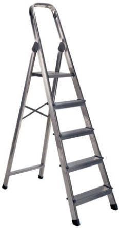Escabeau alu 5 marches ac gc 150kg