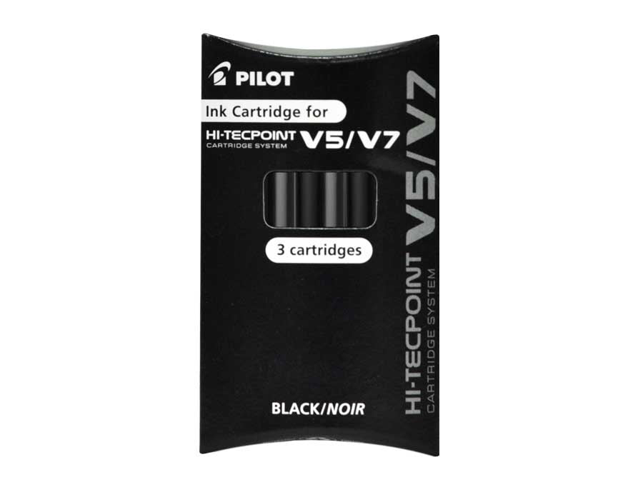 Recharge roller pilot V5/V7 noir etui3