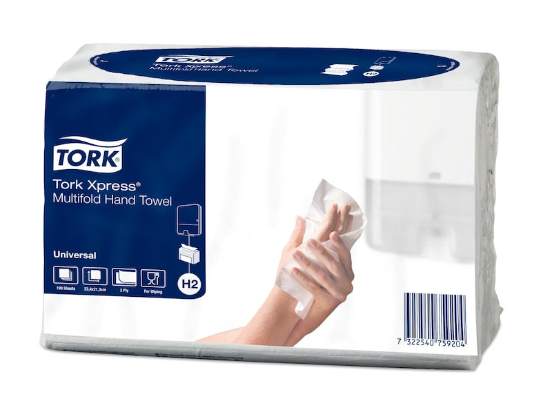 Essuie-mains recycles Z tork H2 -180 feuilles