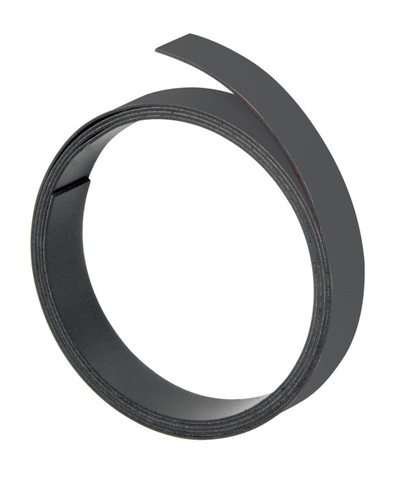 Ruban magnétique noir - auto-adhésif 1m x 5mm