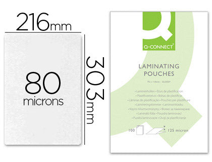 Pochette plastification A4 80microns -boite de 100