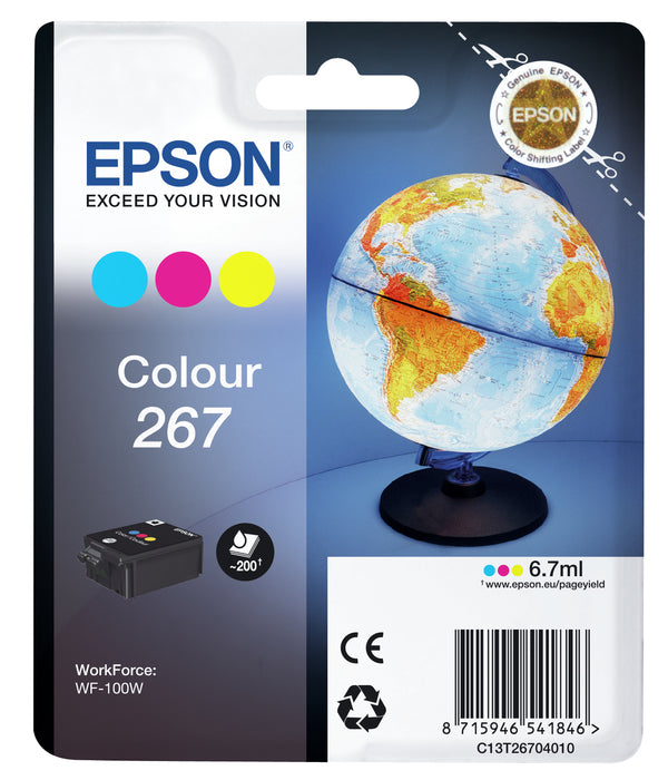 Cartouche d'encre Epson globe 267 - 200 pages