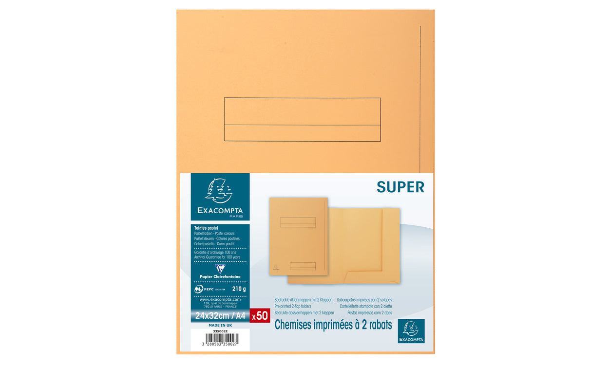 Sous-dossier rabats p50 bulle orange