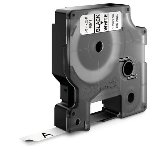 Ruban Dymo D1 9mm - noir/blanc