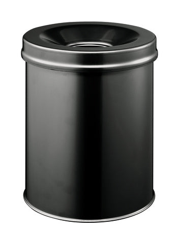 Corbeille papier anti-feu 15lnoire