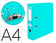 Classeur liderpapel a4 dos 75 mm vert clair