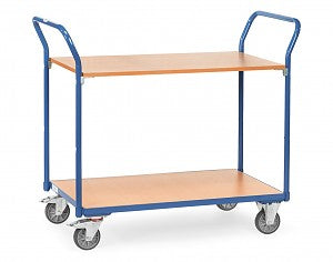 Chariot 2 Plateaux - 850x500 mm, Tubes Acier