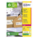 Etiquettes laser recyclée 63.5X33.9 -100feuilles 2400 étiquettes
