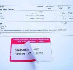 Étiquettes adhésives 59x36 mm "référence à rappeler" - boîte de 500 unités