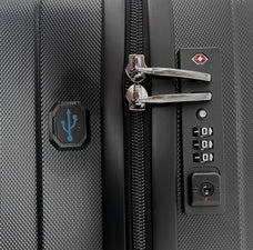Valise business de voyage 2en1 - 30 litres -ABS noir